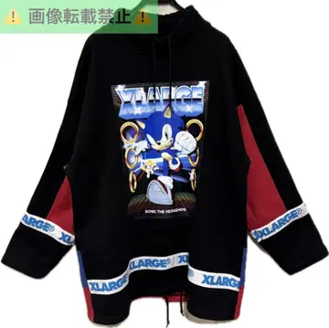 XLARGE x SONIC 프린트 로고 테이프 하이넥 트레이너 L