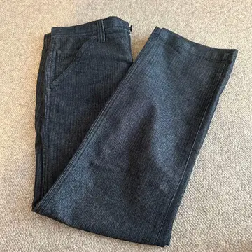 COMME CA ISM 다크 그레이 스트레이트 데님 팬츠 M