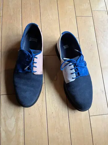 CAMPER twins 스웨이드 파랑 로퍼 Xlight 밑창 39