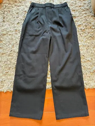 블랙 와이드 팬츠 여성용