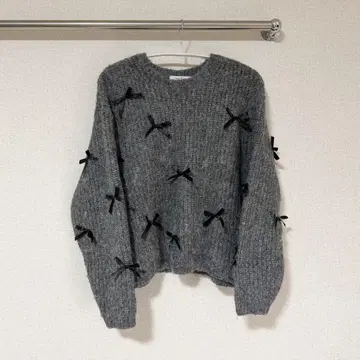 MOUSSY 마우지 RIBBON FANCY 니트탑