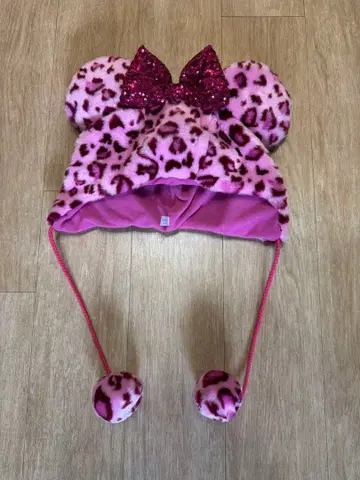 디즈니 레오파드 무늬 미니 팬캡 2025 핑크