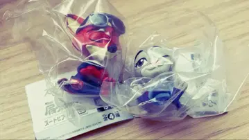 주토피아 닉 주디 2개 세트 어깨 쿵 가챠