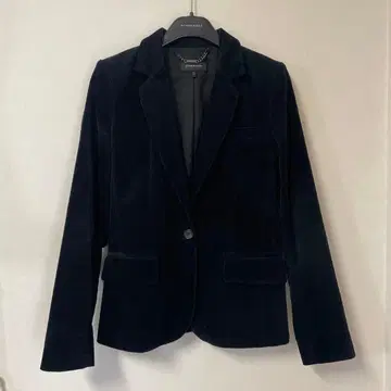 STRENESSE 블랙 코듀로이 자켓