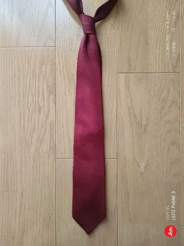 가마쿠라 셔츠 넥타이 레드 무지