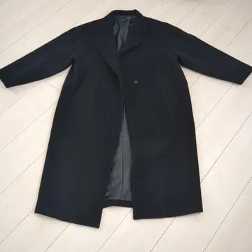 mizuiroind 블랙 울 혼방 롱 코트