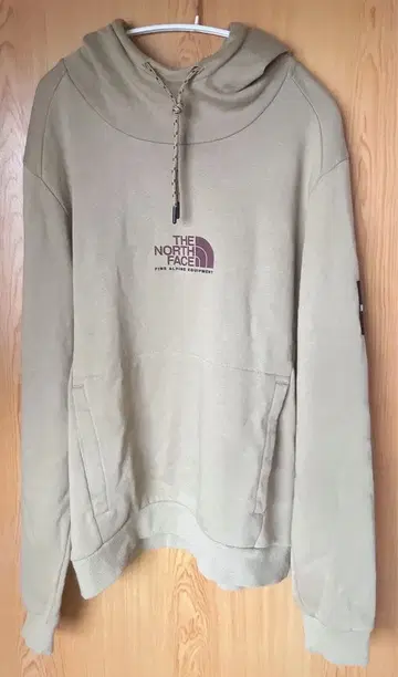 THE NORTH FACE 후드 부착 후드티 베이지