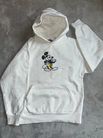 로스앤젤레스 디즈니 Disney 미키마우스 자수 후드티 화이트