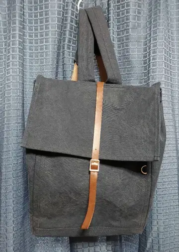 BAGWORKS 네이비 캔버스 백팩