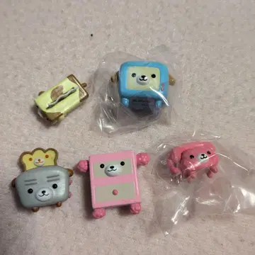 강아지 가전 가구 세트 미니어처 헤이세이 레트로 당시 물품