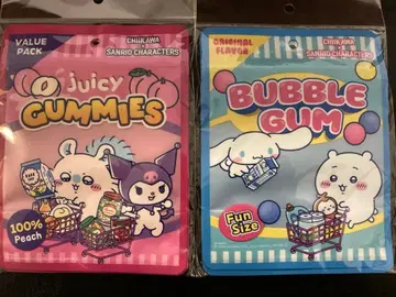 치이카와 x 산리오 캐릭터즈 슈퍼마켓 지퍼백 2종 세트