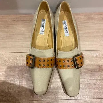 모토라티 베이지 스퀘어토 슈즈 MORTAROTTI 38