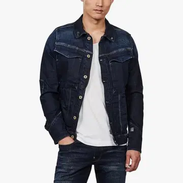 다크 데님 데님 자켓