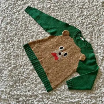 새상품급 Ne-net 네넷 애니멀 모티브 니트 스웨터 곰