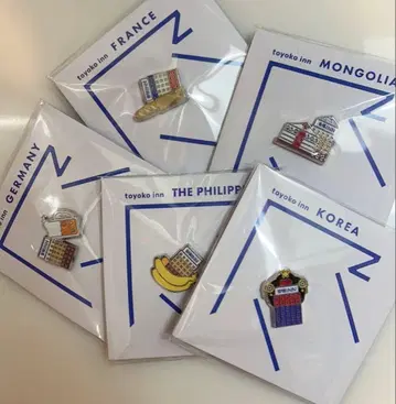 토요코 인 핀 배지 해외 5개 세트