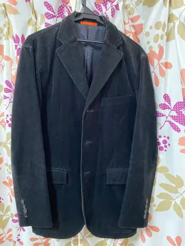 블랙 코듀로이 테일러드 자켓