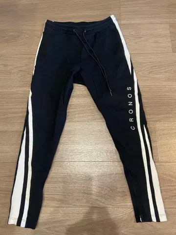 CRONOS 조거 팬츠 L 사이즈 블랙/화이트
