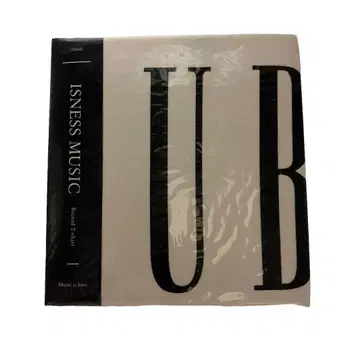 미개봉 이즈네스 뮤직 DUB 프린트 반팔 T셔츠 화이트