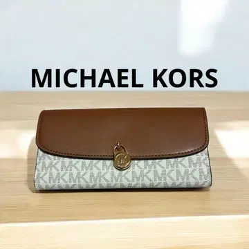 새상품급 MICHAEL KORS 마이클코어스 장지갑 화이트 계열