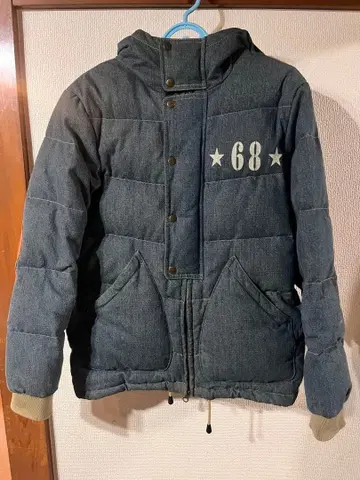 burnout TAKUYA 데님 다운 자켓