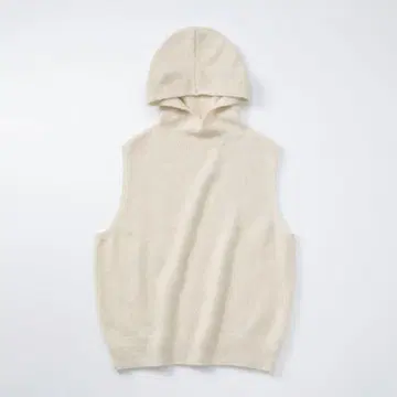 나카가와 마사시치 상점 울 폭스 라이트 니트 후드티 베스트