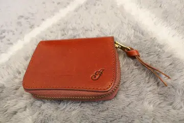 Indian 천연 가죽 지갑 브라운