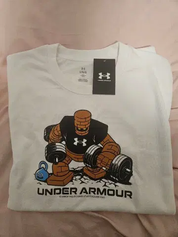 드래곤 퀘스트 언더아머 덤벨 골렘 T셔츠