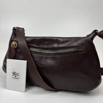 단종 IL BISONTE 숄더백 가죽 로고 엠보 천연 가죽