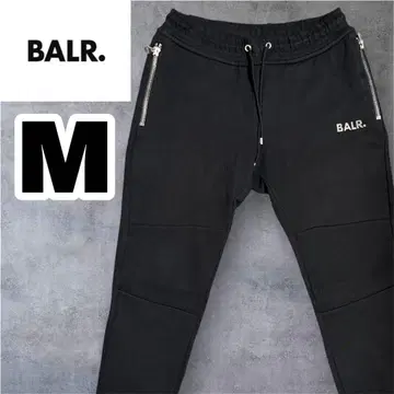 BALR. 보라 조거 팬츠 블랙 메탈 플레이트