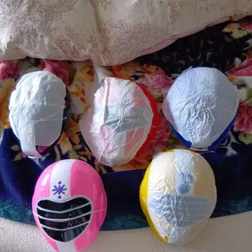 미사용 새상품 지구전대 파이브맨 가면 5개 세트