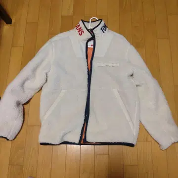 TOMMY JEANS 플리스 자켓 화이트