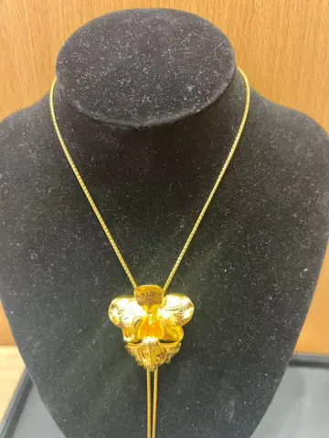 오키드 디자인 목걸이 925 각인