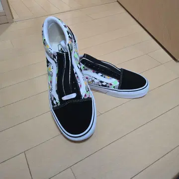 VANS 슬립온 블랙/멀티 컬러