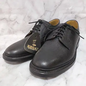 [미사용 새상품] REGAL 플레인토 천연 가죽 레더 슈즈 블랙