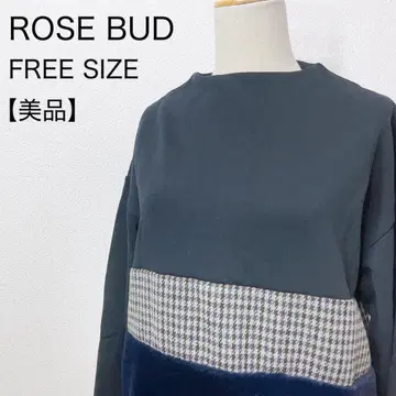 [ 새상품급 ] ROSE BUD 로즈버드 맨투맨 긴팔 볼륨 소매 퍼