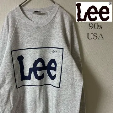 90s LEE (리) 로고 맨투맨/L/그레이/USA제