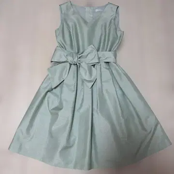 아베닐 에투알 민트 그린 슬리브리스 원피스 리본