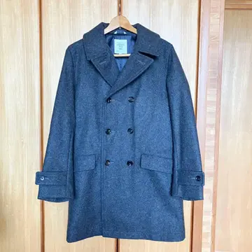 [ 미사용 새상품 ] FIDELITY 피코트 울 더블 브레스트 그레이 M