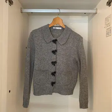 ZARA 그레이 가디건 S