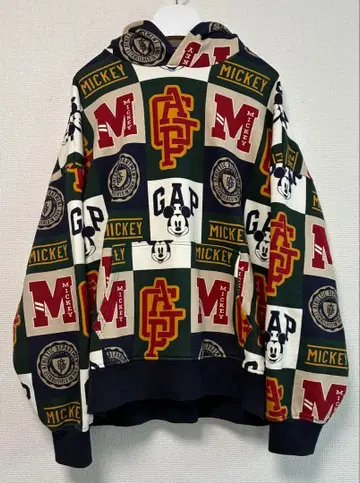 GAP Disney 미키마우스 올 패턴 후드 맨투맨