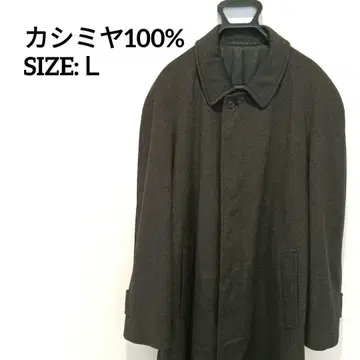 후지코 캐시미어 100% 스텐카라 코트 그레이 L