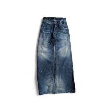 데미지 가공 부츠컷 데님