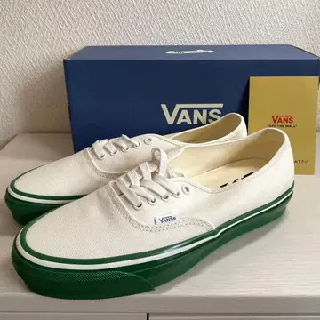 [ 미사용 새상품 ] 반스 오센틱 28cm 박스 포함 화이트/그린