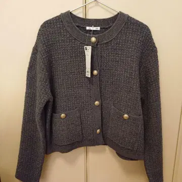 더블 포켓 니트 자켓