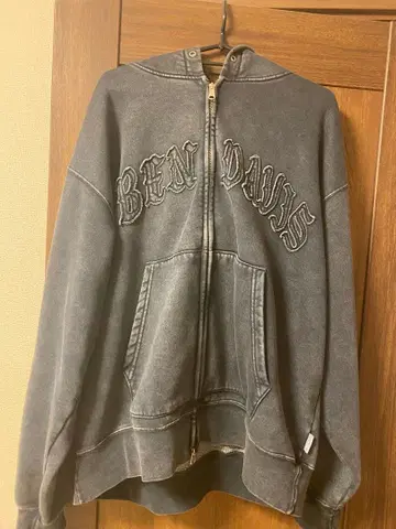 벤 데이비스 그레이 더블 집업 후드티