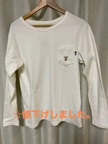 THE NORTH FACE XL 화이트 긴팔 티셔츠