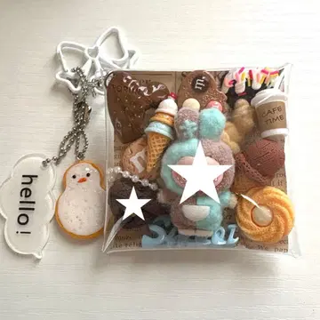 가챠 파우치 몽 스타 브라운 x 스카이블루