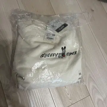 디즈니 미키마우스 후드티 2XL 화이트