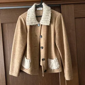 몽에갈 베이지 울 자켓