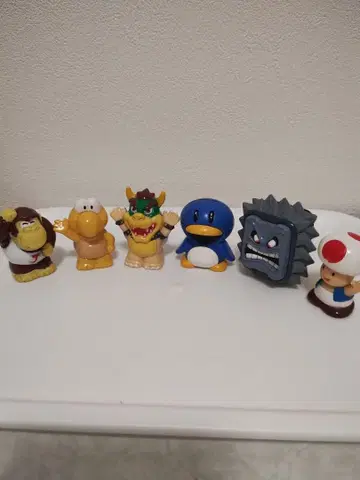 마리오 브라더스 소프트 비닐 손가락 인형 묶음 판매